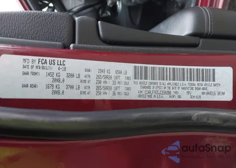 2018 Jeep Grand Cherokee Altitude 4X4 z USA, uszkodzony, nr VIN 1C4RJFAG5JC250286